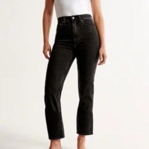 Abercrombie Ultra High Rise Ankle Straight